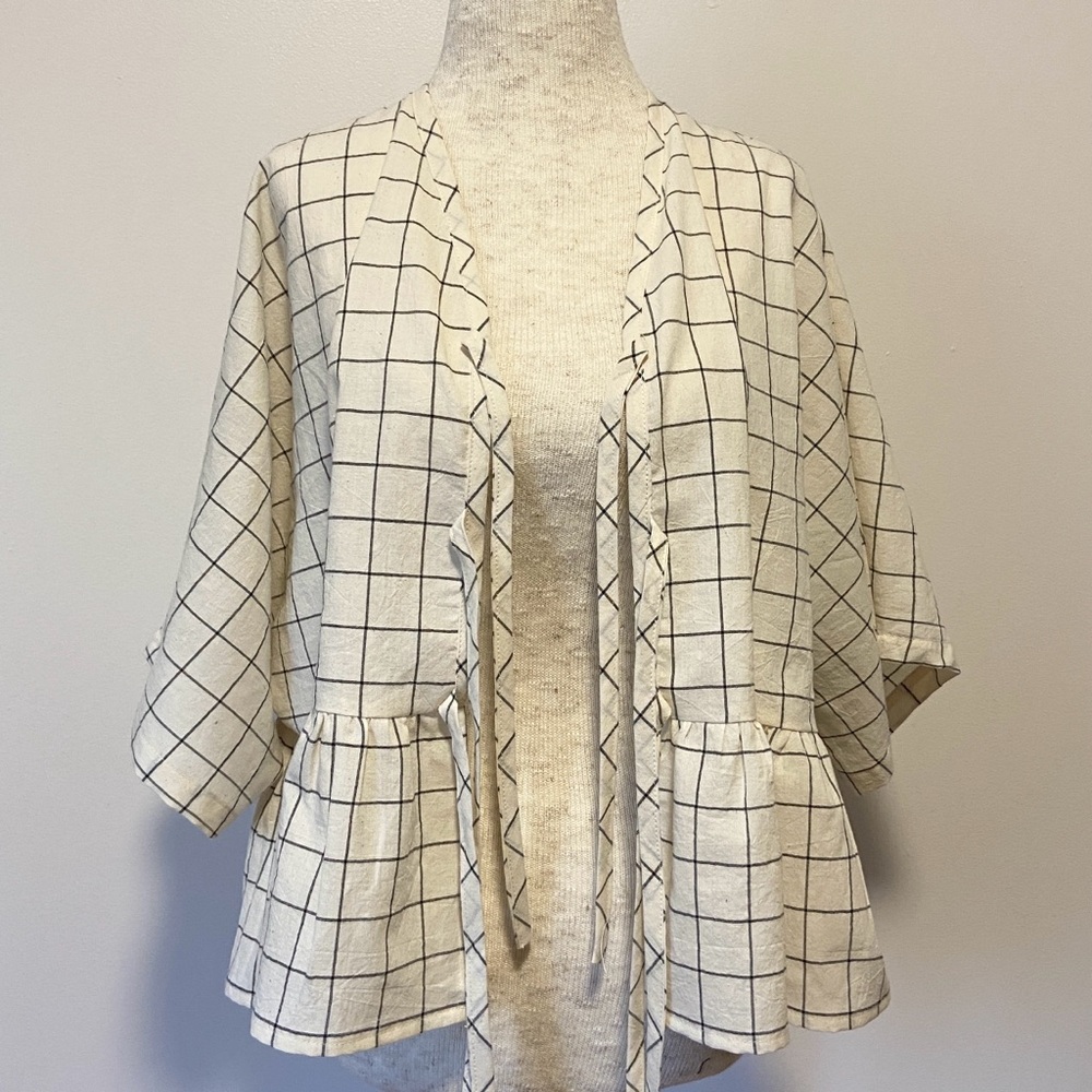 Tie Front Kimono Top NWT Slow Fashion